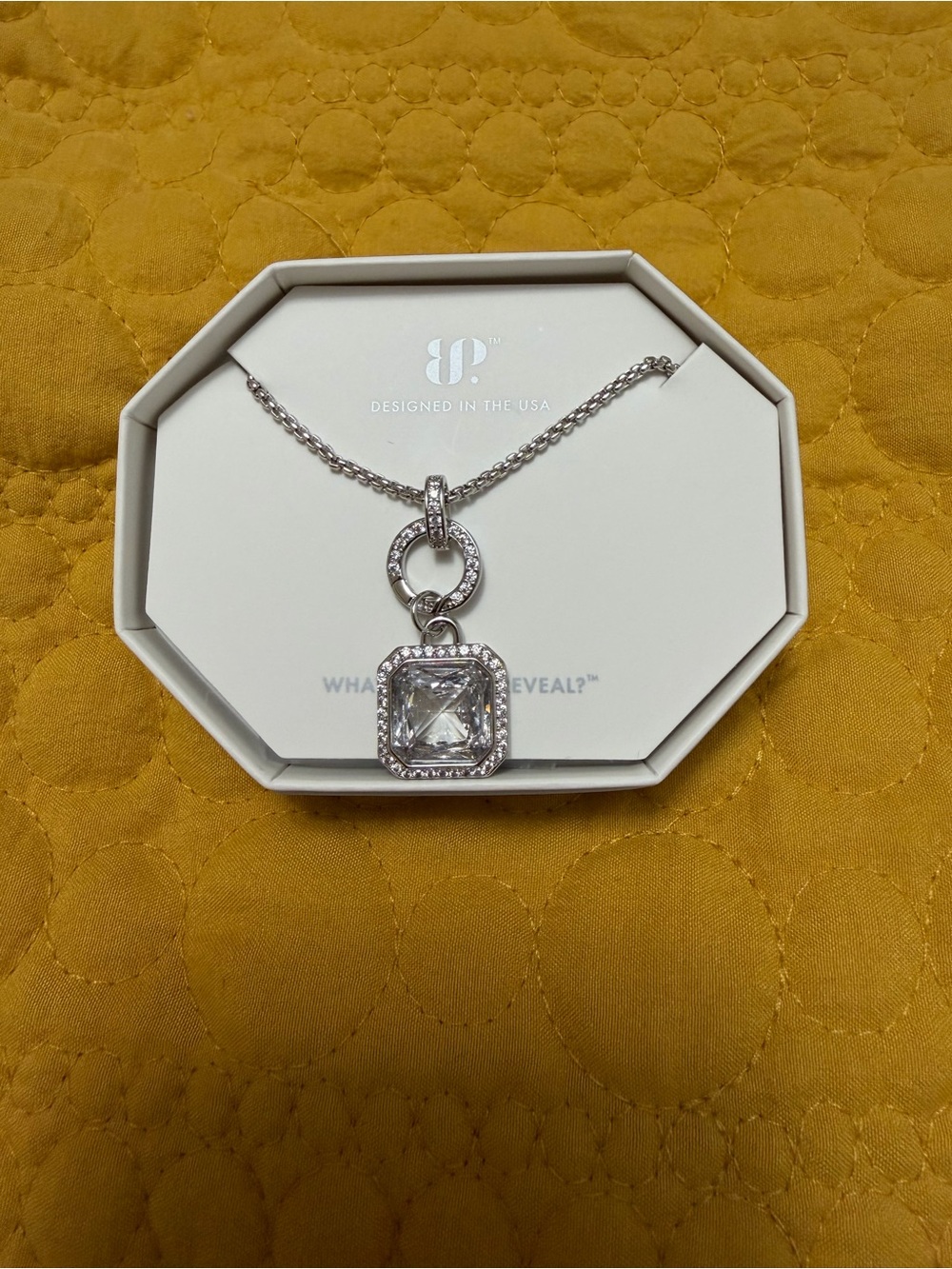 Bomb Party OG Necklace - Rhodium and CZ